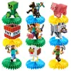 Ornamento Decorativo Colmeia Tema Fogo Novo Produto Transfronteiriço Decoração de Festa de Aniversário Arranjo de Ornamentos de Colmeia para Mesa