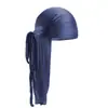 Europa y Estados Unidos popular sombrero de pirata de cola larga de imitación seda Gorra de capa turbante de hip-hop DURAG SEDOSO