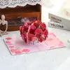 Cartão de Cumprimentos Cravo para o Dia do Professor Cartão de Presente de Gratidão Criativo em Escultura de Papel Feito à Mão para a Mãe com um Toque de Luxo Venda por Atacado