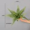 Plantas de Helecho Simuladas, Hojas de Helecho de Doble Capa, Decoración para el Hogar de Interior, Accesorios de Pared de Planta de Goma Suave, Decoración de Arreglo Floral de Planta Verde, Hojas de Helecho
