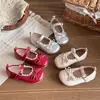Zapatos de Cuero Rojos Estilo Ballet Francés para Niñas 2026 Primavera Mocasines Mary Jane Infantiles para Niñas de 1 a 6 Años 3