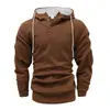 Otoño e Invierno Nuevo Transfronterizo Europeo y Americano Amazon Sudadera con Capucha Jacquard de Color Sólido para Hombre Top Deportivo Casual Holgado Chaqueta