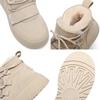 [Personalizado] Botas de Neve de Veludo para Mulheres, Couro de Vaca com Lã, Novos Sapatos de Cano Alto de Inverno, Botas Casuais de Algodão Engrossadas com Solado Grosso para Mulheres