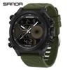 Reloj de Venta Caliente en Transmisión en Vivo de Comercio Exterior, Reloj Electrónico Despertador Multifuncional para Estudiantes, Reloj Deportivo para Exteriores con Doble Pantalla Luminoso Impermeable