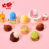 Helado Simulado Helado de Dos Colores Juguete de Comida Accesorios para Joyería DIY Casa de Muñecas Pequeños Adornos de Resina Juguetes para Casa de Juegos