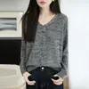Cardigan de Punto Grueso con Cuello en V y Diseño de Trenzas, Manga Larga, Bloques de Color, Diseño Holgado, Nuevo Otoño/Invierno 2026