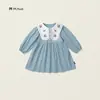 Ropa Infantil Vestido Bordado para Niñas 2026 Otoño Estilo Francés Vestido Bordado de Princesa para Niños Pequeños Venta al por Mayor en Stock