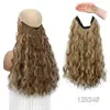 Peluca europea y americana transfronteriza de una pieza, multi-volumen, extensión de cabello en forma de U, peluca de línea de pesca femenina, cabello largo rizado invisible en stock