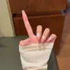 Cuentas de Cristal Degradado Rosa 30 Piezas Ojo de Gato Nuevo Estilo Puntas de Uña Pre-hechas Venta al por Mayor Uñas Portátiles Ojo de Gato