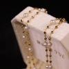 Colar Brilhante Galáxia Pérola Natural de Água Doce Céu Estrelado para Mulheres, Colar Luxuoso de Alta Qualidade, Corrente de Clavícula Versátil e Elegante