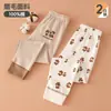Colección de otoño e invierno: Leggings de algodón puro para niños, pantalones de dormir para bebé, leggings de algodón sin costuras Clase A, adecuados para niños pequeños y estudiantes de primaria como ropa interior
