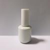 Botella de esmalte de uñas de vidrio marrón opaco de 15 ml, botella vacía de 10 ml para esmalte de uñas, resistente a la luz, esmerilada, negra brillante.