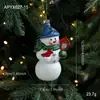 Transfronteiriço Novo Plástico Macaron Fofo Colorido Pintado Enfeites Árvore de Natal Janela Decorações Penduradas