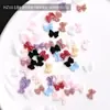 Accesorios para Uñas con Forma de Lazo Celebridad de Internet Resina Coloridos Lazos Mixtos Decoraciones de Uñas Simples y Lindas Portables