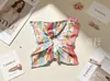 Goma de pelo cuadrada retro francesa para coleta, scrunchie artístico de estilo de hada, bufanda para mujer, accesorios, al por mayor en stock