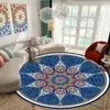 Estilo de luxo leve tapete redondo doméstico sala de estar sentar e deitar antiderrapante resistente a manchas tapete de chão quarto fresco tapete de veludo cristal