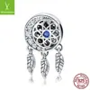Yiziy S925 accesorios de plata de ley collar personalizado colgante accesorios de pulsera atrapasueños SCC718