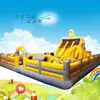 Castillo inflable cuadrado nuevo color Macron Parque de saltos para niños atrio interior Castillo travieso Venta directa de fábrica tobogán