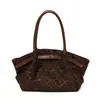 Bolso de Mano Mate de Nicho para Mujer Otoño 2026 Nuevo Retro Simple de Hombro Bolso con Estampado de Leopardo de Moda Versátil Bolso Tote