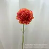 Buquê de Cravo Único, Flor Artificial de Seda, Presente para o Dia da Mulher, Arranjo Floral Decorativo, Ornamento Floral, Acessório de Cabelo
