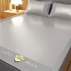 Esterilla Refrigerante de Ratán Hielo Clase A Pieza Única para Uso Doméstico en Verano, Juego de Tres Piezas de Esterilla de Seda Hielo Doble Cara para Dormitorio Estudiantil Persona Única Esterilla de Paja
