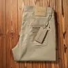 2025 Nuevos Auténticos Pantalones Vaqueros Finos de Verano Elegantes de Cinco Bolsillos Ajuste Moderno Recto Casual para Hombre