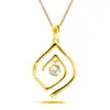Cadena para Clavícula Geométrica de Diamante con Galvanizado de Oro Real en Latón, Superventas Transfronteriza Europea y Americana, Joyería de Collar Elegante para Mujeres