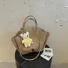 Bolsa de Mão Elegante Versátil Estilo Francês Outono Inverno Nova Retro Simples Chique Casual para o Dia a Dia Ombro Único Bolsa de Axila