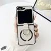 Estilo Ins Alta Gama Adecuado para Samsung Zflilp7 Funda para Teléfono Móvil Plegable Zflilp3 Anillo Magnético Estilo Caliente