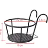 Suporte de flores de ferro forjado grade pendurar vaso de flores cesta de flores suporte de flores pendurado na varanda prateleira de armazenamento suporte de flores pendurado na varanda grande