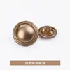 Fivela de Metal Fina em Forma de Cogumelo Costurada à Mão Estilo Chanel Botão Simples Jaqueta de Terno Cardigan de Tricô Casaco Fivela Decorativa