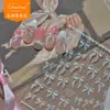 Tomoni&Não Perca os Adesivos para Unhas Jelly Estéreo, Adesivos para Unhas Estilo Sonhador, Material de Joia de Laço de Alta Qualidade