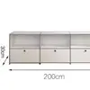Armário Lateral Modular Combinado de Aço Inoxidável Estilo Coreano Simples ins Internet Popular Armário de Armazenamento Casa
