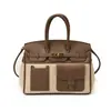 Bolsa Feminina 2026 Novo Estilo Transfronteiriço Color Blocking Bolsa Tote Platina Grande Capacidade Versátil Bolsa de Ombro Transversal para o Dia a Dia