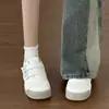 Zapatos de Entrenamiento Bailande para Mujer 2026 Otoño Nuevos Redondos Lindos de Lunares con Velcro Ligeros Versátiles