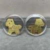 Shenzhen Shuibei Mismo Estilo Oro Puro 999 Tesoro de la Fortuna Aleación Gato de la Suerte Adhesivo Dorado para Teléfono Móvil para Atraer Riqueza Tienda de Oro
