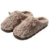 Pantuflas de Algodón para Mujer para Otoño e Invierno 2025, Nuevas Pantuflas de Algodón Cálidas Antideslizantes para el Hogar, Zapatos de Felpa con Orejas para Hombre, Maternidad