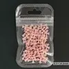 Decorações de Unhas com Cruz Gótica de 12 Peças, Populares Resina 3D em Relevo Rosa Nude Puro Decorações de Unhas