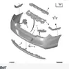 Adequado para para-choque traseiro Peugeot 308 Dongfeng couro do para-choque traseiro 1607766880