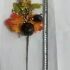 Accesorios de Enchufe para Halloween Guirnalda de Hojas de Arce Atrezzo Calabaza Simulada Piña Fruta Roja Decoración del Festival de la Cosecha