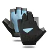 Guantes deportivos de medio dedo para hombres y mujeres, para ciclismo al aire libre, fitness, transpirables, absorción de impactos, antideslizantes, para montañismo al aire libre, guantes de medio dedo
