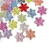 Cuentas Acrílicas Transparentes de Copo de Nieve Multicolor con Agujeros para Accesorios de Llavero DIY y Cuentas Sueltas