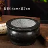 Quemador de Incienso de Piedra, Adornos Tallados en Piedra, Suministros para Templos y Salones Ancestrales, Quema de Incienso al Aire Libre, Quemador de Incienso Redondo de Piedra
