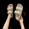 Sandalias de Verano Nuevas 2024, Zapatos de Playa de Vestir Exterior Estilo Hada, Zapatos Versátiles de Moda Antideslizantes Planos para Estudiantes
