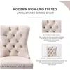 Silla de Comedor Tapizada de Terciopelo para Sala de Estar, Dormitorio, Balcón del Hogar, Silla de Comedor para Exteriores con Respaldo de Botones, Silla de Comedor Cómoda