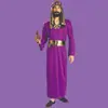 Ropa de Rendimiento Infantil Halloween Transfronteriza Disfraz Adulto Morado Mago Ropa de Rendimiento Cosplay Cos Fiesta Ropa