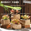 Vasos de Cerâmica Bruta Sem Esmalte para Flores Frescas com Características Zen Criativas, Novo Conjunto Respirável para Plantas Suculentas, Frete Grátis