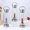 Comercio exterior transfronterizo cristal natural columna de cristal hexagonal vaso de agua de vidrio gema de cristal botella de agua Taza de té de cristal columna Taza