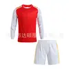 Suministro exclusivo transfronterizo de uniformes de fútbol de manga larga para niños, uniformes de entrenamiento para competiciones estudiantiles, camisetas y números estampados, camisetas al por mayor