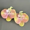 Cabeça de Flor de Orquídea Phalaenopsis Artificial, Textura de Película Impressa em 3D, Buquê Exquisito para Decoração de Casamento e Lembrança